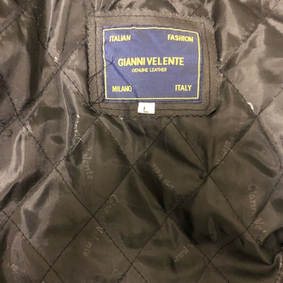GIANNI VELENTE men’s leather jacket - Picture 5 of 5